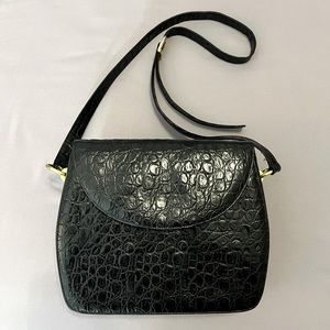 Vintage Bruno Magli crocodile print purse